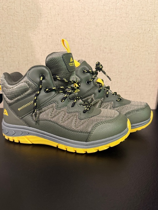 Ozark Trail Other - Ozark Trail Olive Green and Yellow Kids Hiking Shoes